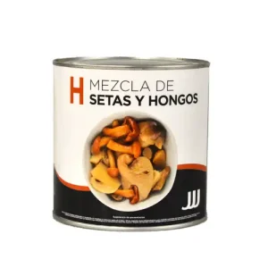 Mezcla de setas y hongos